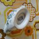 Saint Amand Hamage acacia floral pattern petrol blue vintage
