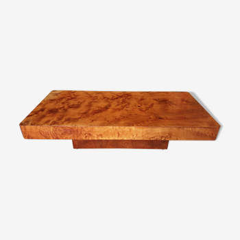 Table basse en loupe d'orme