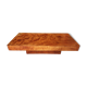 Coffee table in elm magnifying glass