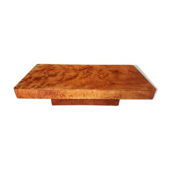 Coffee table in elm magnifying glass