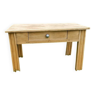 Petite table basse bois brut