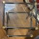 Tables gigogne Orsenigo Italie - verre transparent et verre fumé