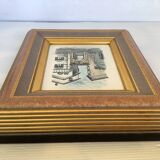 Watercolour painting signed village view