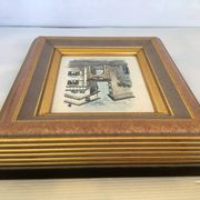Watercolour painting signed village view