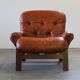 Vintage 1970s Leather Lounge Chairs by Elsa & Nordahl Solheim for Rybo Rykk