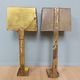 Pair of brass wall lamps, Paul Moerenhout, 70s