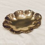 Empty oval brass pocket