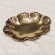 Empty oval brass pocket