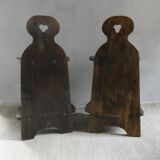 Pair of bedside tables, mountain folk art, circa 1960