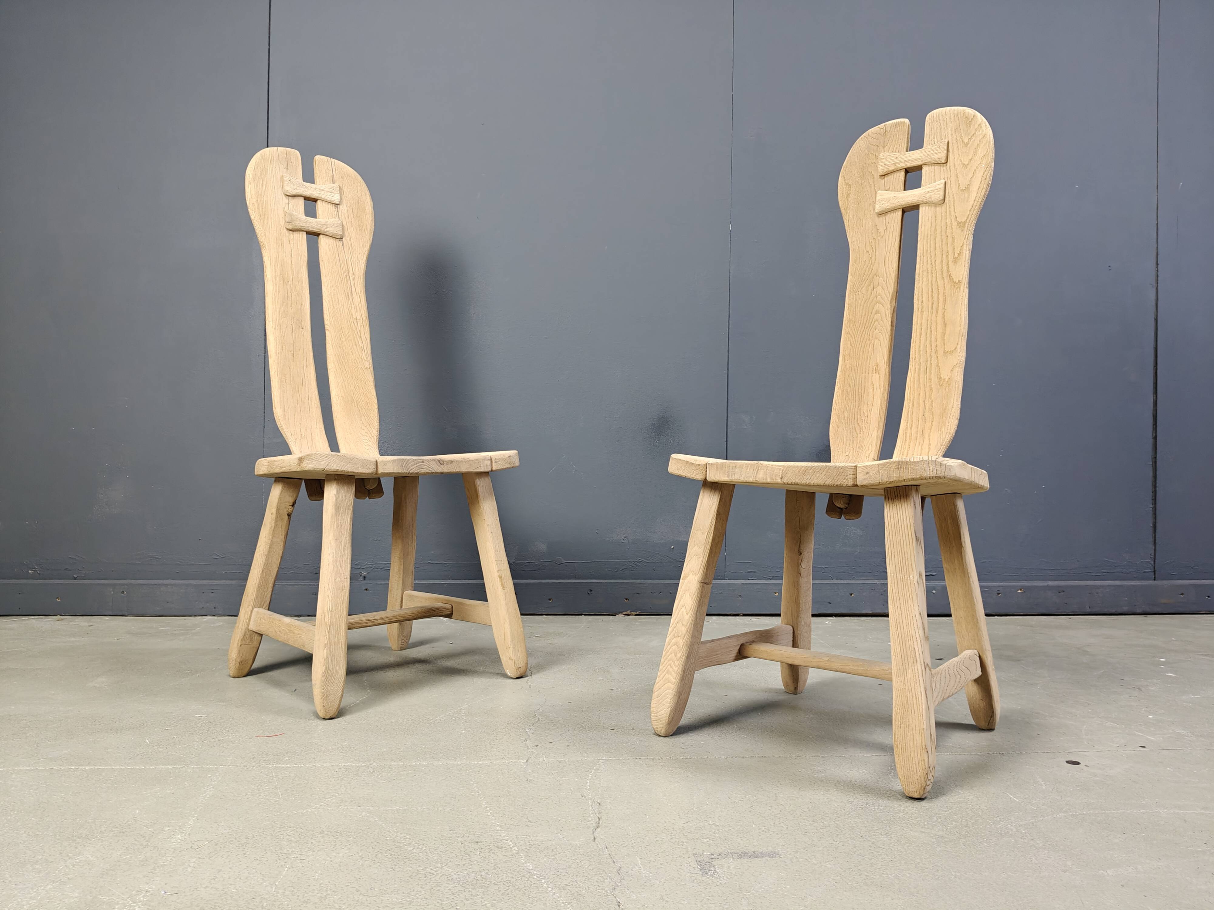 Vintage dining chairs by Depuydt, Belgium, set of 6 - 1960s