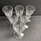 6 Baccarat Clermont liqueur glasses