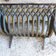 Old cast iron chimney cradle grid 10-bars