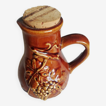 Grape pitcher Grape pillar of reason Bornier Belgium with cork stopper