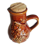 Pitcher grape vine grape cluster borneier belgium with cork stopper