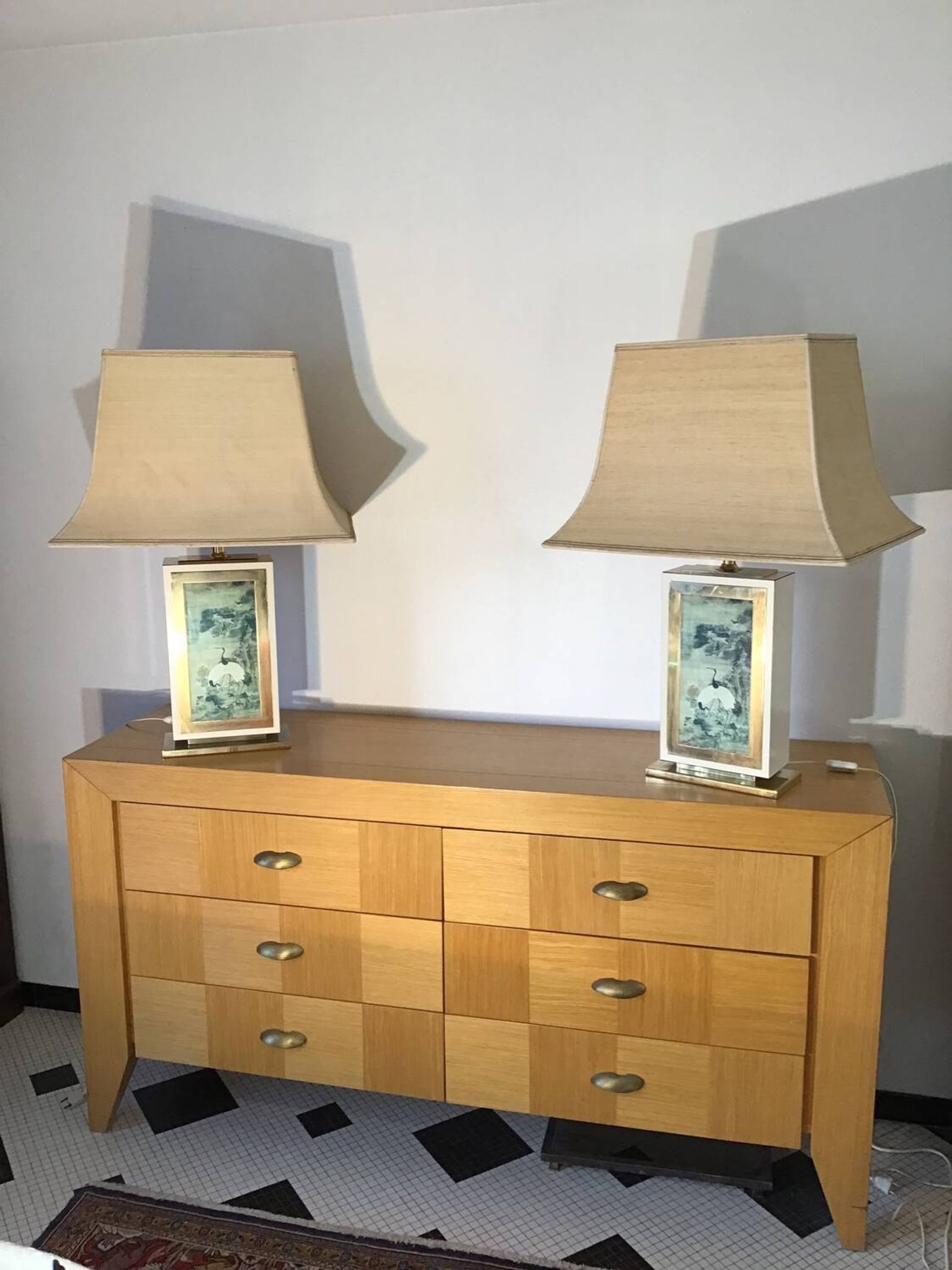 Pair of vintage Jean-Claude Mahey lamps