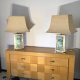 Pair of vintage Jean-Claude Mahey lamps