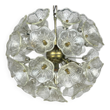 Large Sputnik flower pendant in Murano by Paolo Venini for Veart, Italy, 1960s.