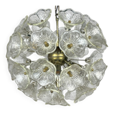 Large Sputnik flower pendant in Murano by Paolo Venini for Veart, Italy, 1960s.