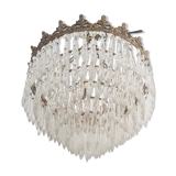 Old chandelier with stamps