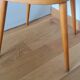 Fauteuil en bois, pieds compas, style scandinave, Baumann ou Thonet