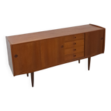 Teak veneer sideboard with drawers from Sweden
