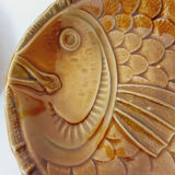 Set of 4 plates in slip "fish"