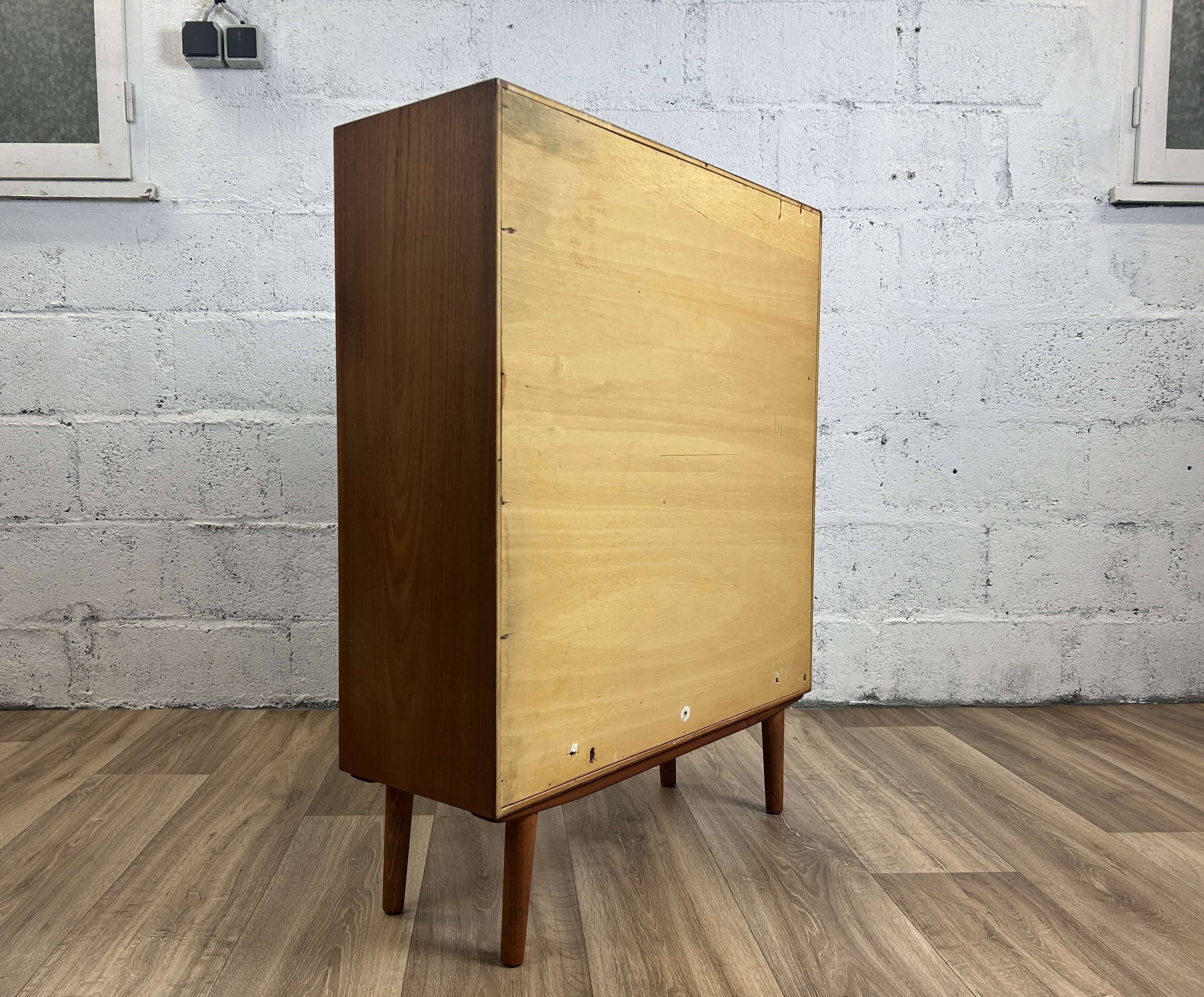 Bibliothèque scandinave vintage en teck, années 60