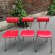 Lot of vintage Tub menager chairs around 1960