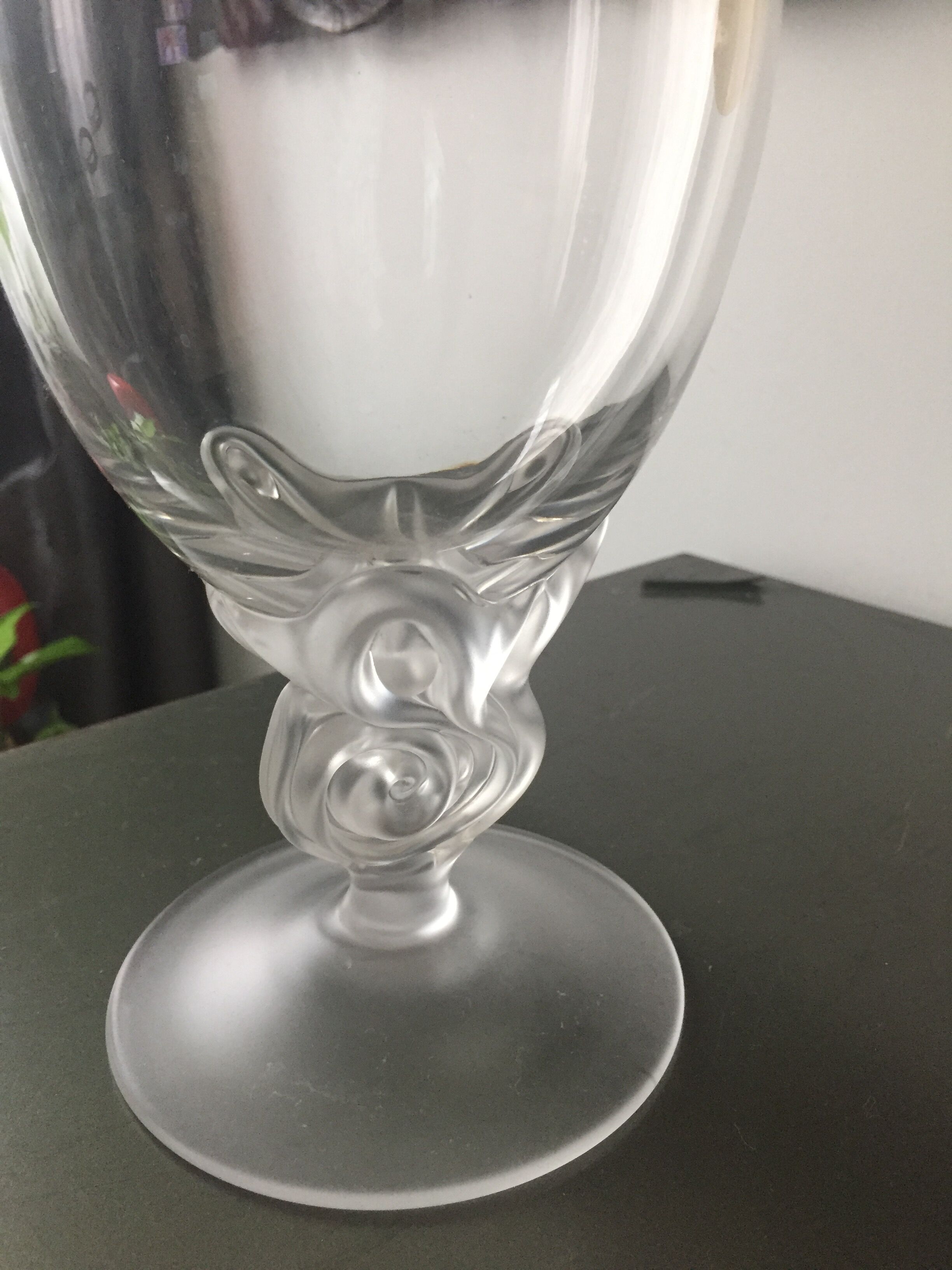 Vase en verre soufflé