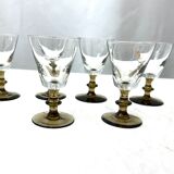 6 shot shot shot glasses in smoked glass in Breizistal Luxe box