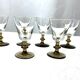 6 verres pied liqueur shot en verre fumé dans coffret Breizistal Luxe