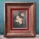 Vintage French oil painting of flowers, signed, on board