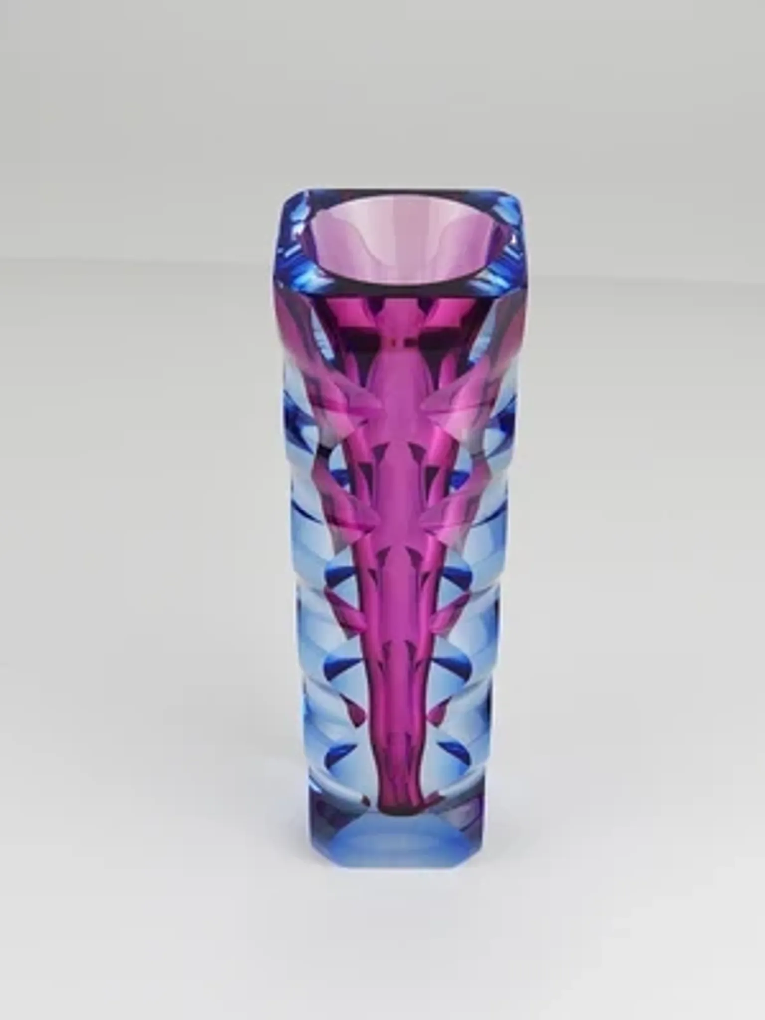 Oldrich Lipsky art glass studio vase, Atelier Exbor, Czechoslovakia, 1960s