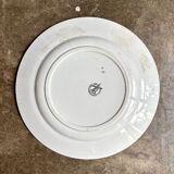 Round dish Moulin des Loups & Hamage in green ironstone