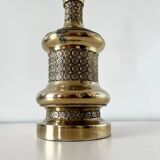 Gold-plated metal lamp base, 1950s