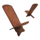 Paire de chaises en bois Palabre