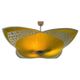 Mid-century design glass pendant by Napako, Czechoslovakia, 1970s.