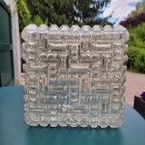 Square glass ceiling lamp