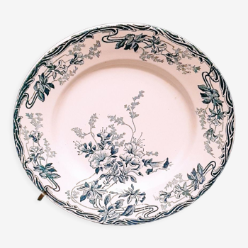 Old plate Longwy Azaleas