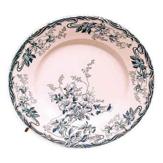 Old plate Longwy Azaleas