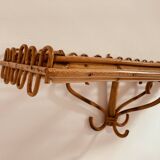 Vintage rattan shelf