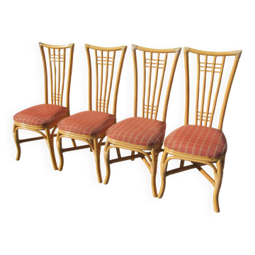 4 rattan chairs