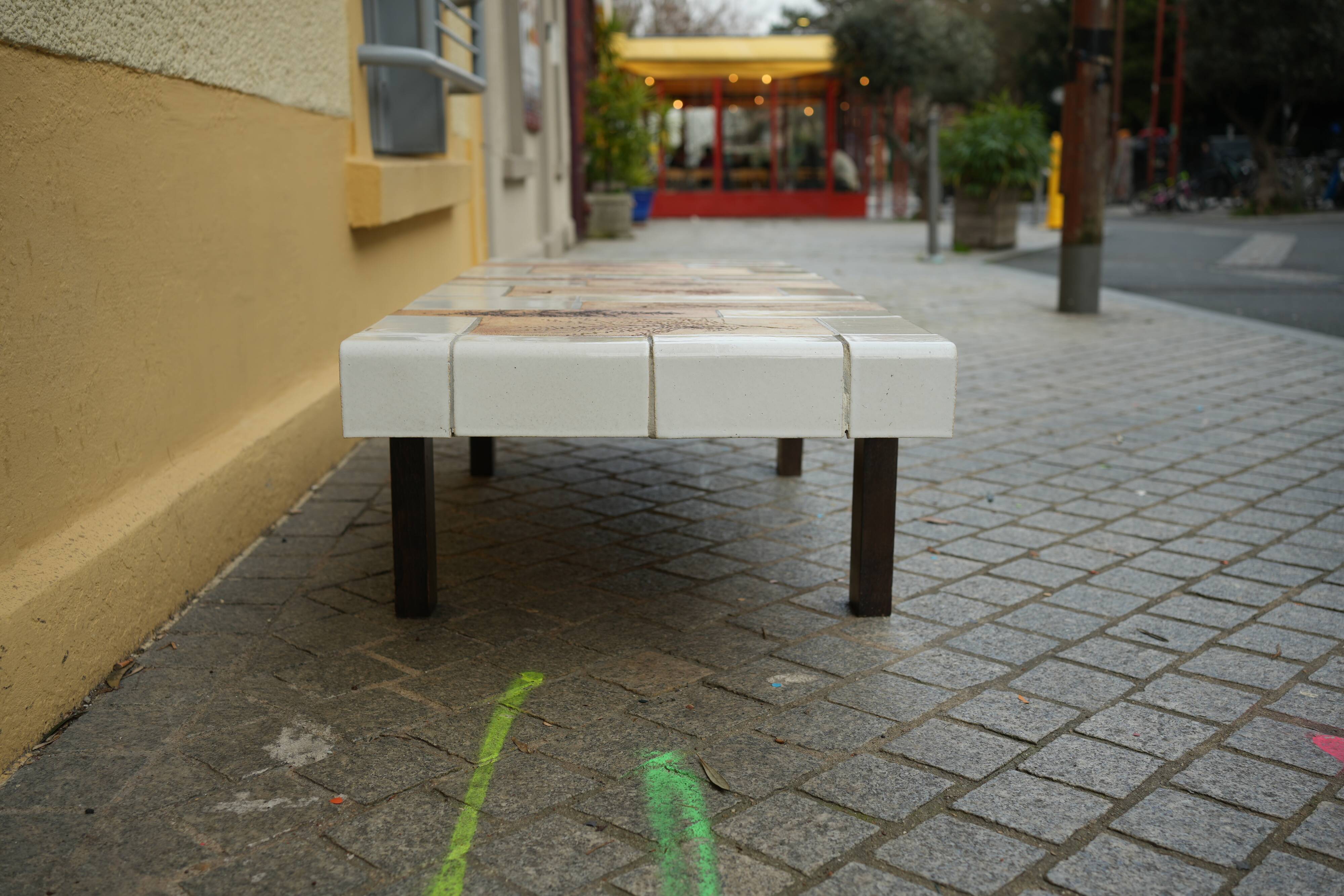 Vintage Ceramic Coffee Table by Roger Capron
