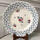 Round serving dish Digoin Sarreguemines model "Bastia" years 30-40