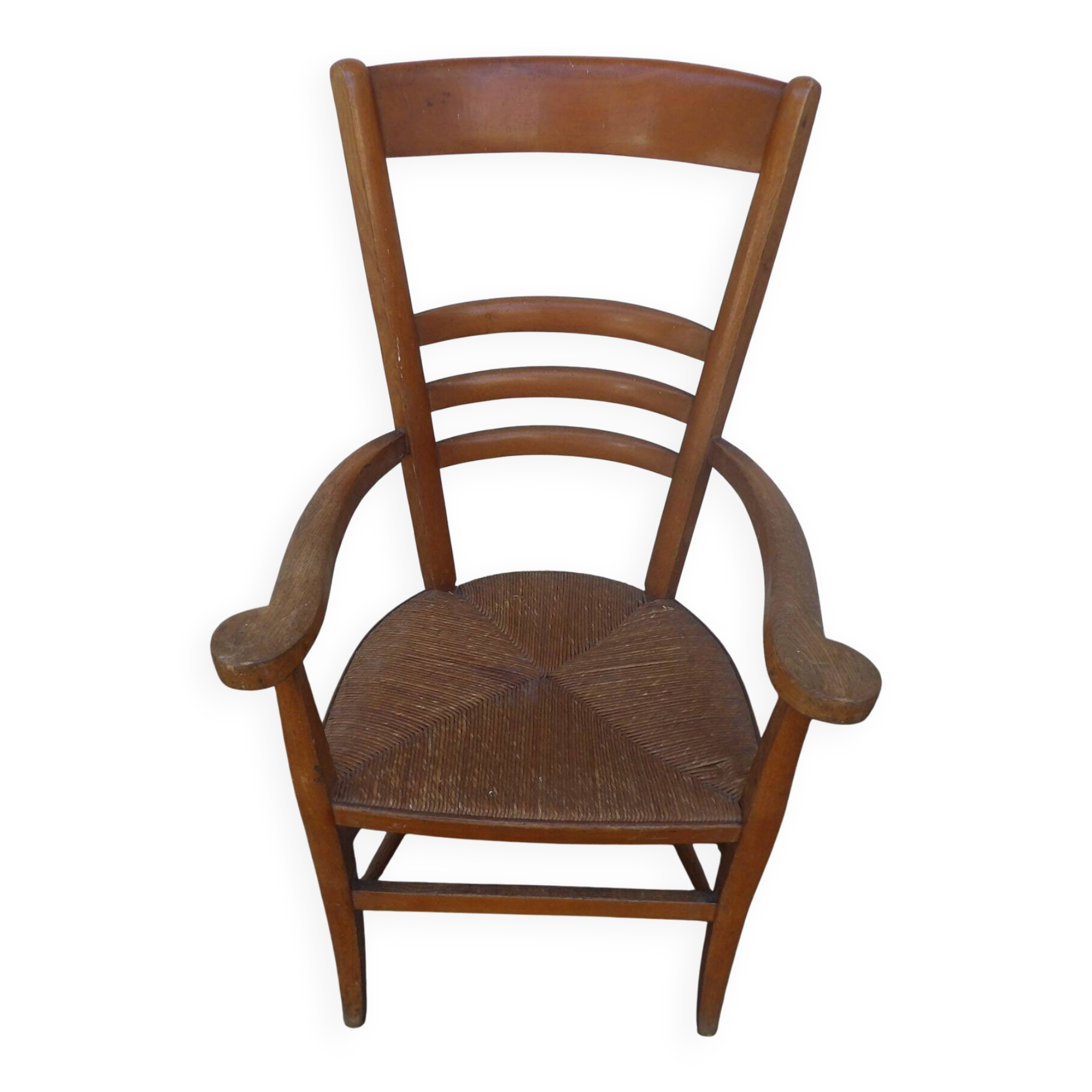 straw armchair