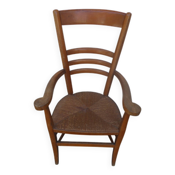 straw armchair