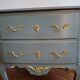 Commode de chambre patiné de style régence 2 tiroirs