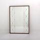 Scandinavian mirror in teak and metal, Sweden, 1960, 118x83cm