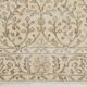 3x7 Brown Cream Floral Handmade Vintage Rug, 105x211Cm