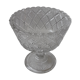 Old cut in pressed molded glass of the Verrerie de Scailmont signed